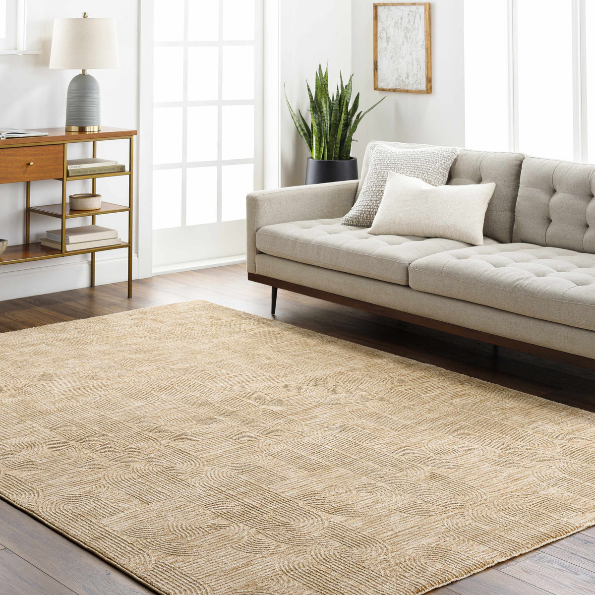 W&F Collection | Harva Tan Area Rug