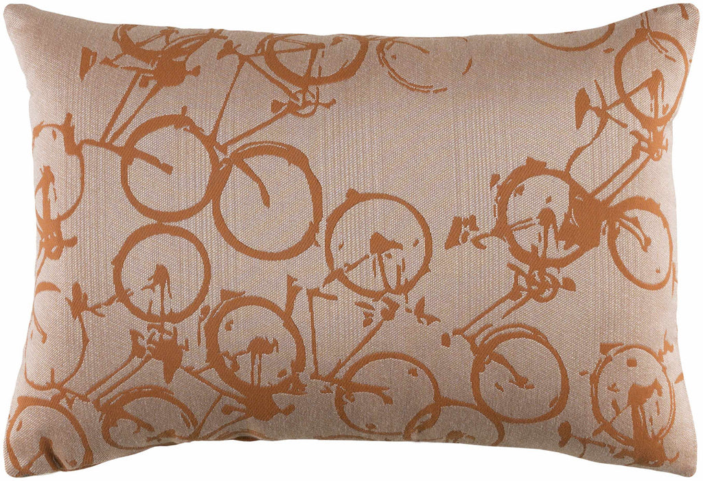 W&F Collection | Tangmere Bicycle Print Throw Pillow