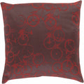 W&F Collection | Wilmar Red Bicycle Print Throw Pillow