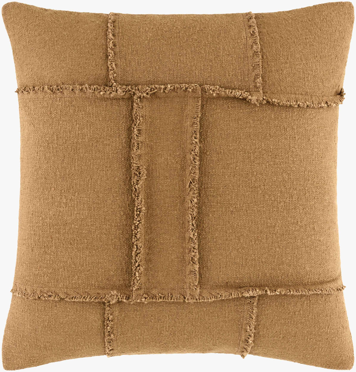 W&F Collection | Medoe Orange Cotton Throw Pillow